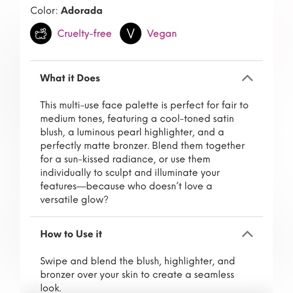 REINA REBELDE On Your Face Contour + Color Trio Face Palette NEW! FULL SIZE! 7g - Picture 4 of 7